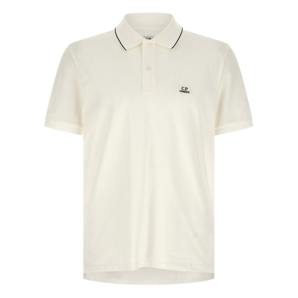 C.P. Company White Cotton Polo Men's Shirt